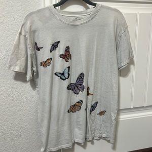 hollister butterfly shirt